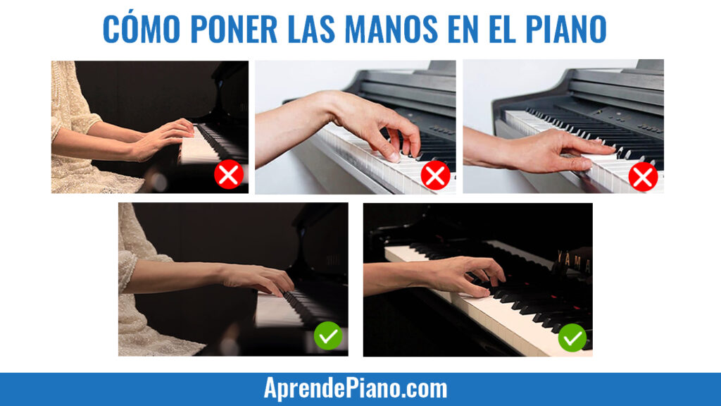 Cómo poner las manos en el piano